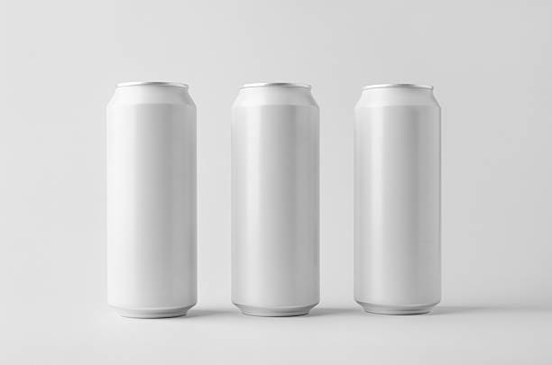 istock White large tall beer or soda aluminum can mockup. 2236990053