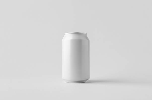 istock White small beer or soda aluminum can mockup. 2236990069