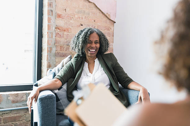 istock Confident African-American woman in therapy session 2236990740