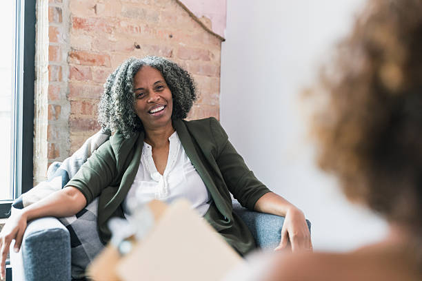 istock Confident African American woman in therapy session 2236990741