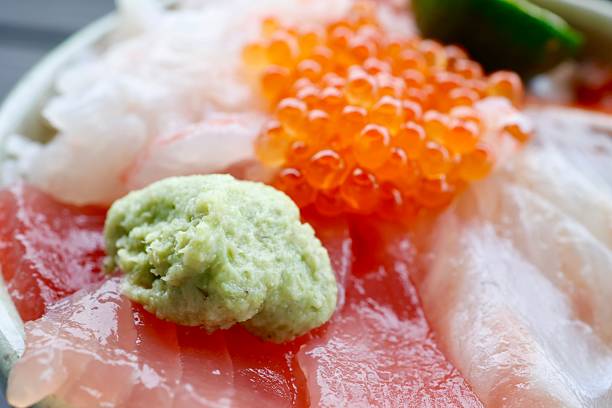 istock Wasabi served on a seafood bowl. 2237005682