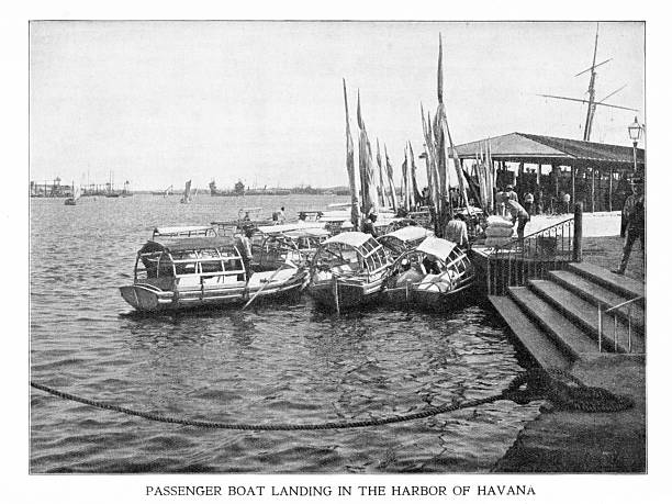 istock Passenger Boats at Havana Harbor, Cuba, 19th Century History 2237007473