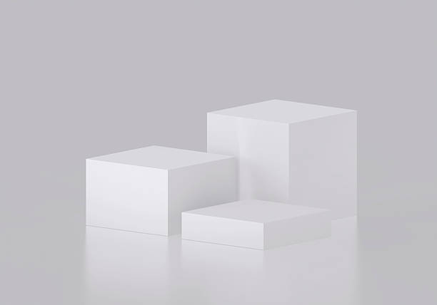 istock White product display podium in studio room, for display presentation 2237010953