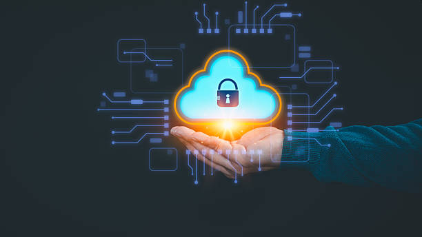 istock Person holding a glowing cloud icon with a security lock, surrounded by digital circuit lines, symbolizing cloud security, data protection, and cybersecurity. 2237016698
