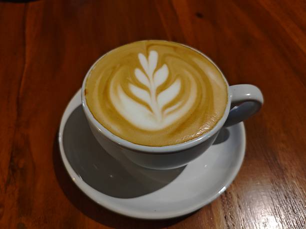 istock A cup of Latte coffee on a wooden table 2237018053