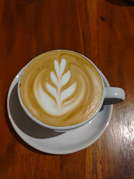 istock A cup of Latte coffee on a wooden table 2237018058