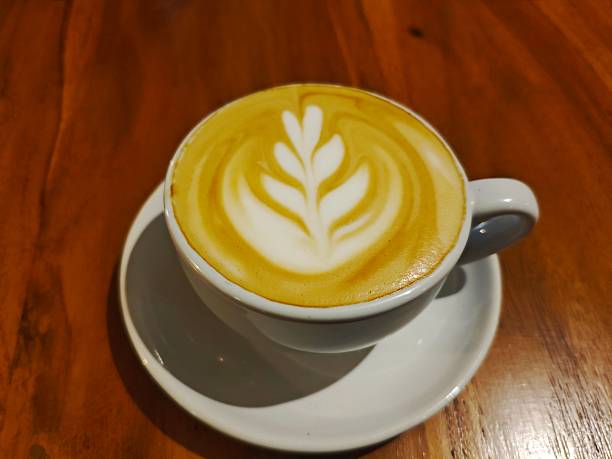 istock A cup of Latte coffee on a wooden table 2237018065