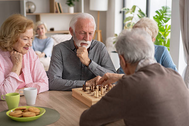 istock Strategic Game of Chess Between Seniors 2237019276