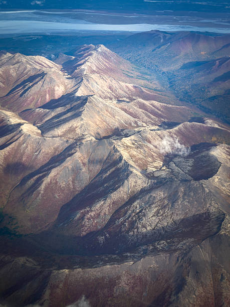 istock Chugach Mountains from above on a flight into Anchorage, Alaska 2237039546