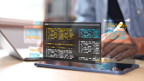 Software development concepts and programming for various devices. coding process. chart. testing platform Data analytics. Software Engineer Computer programmer. Software development concepts and programming for various devices. coding process. chart. testing platform Data analytics. Software Engineer Computer programmer. Platform and Application Engineering IT stock pictures, royalty-free photos & images