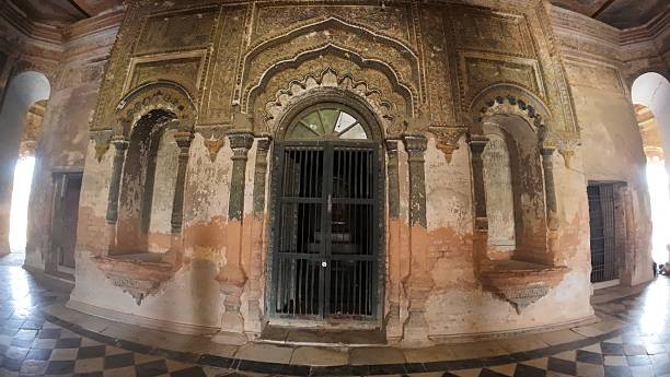 Interior of Durga temple , Rajnagar palatial complex ruins, Bihar, India