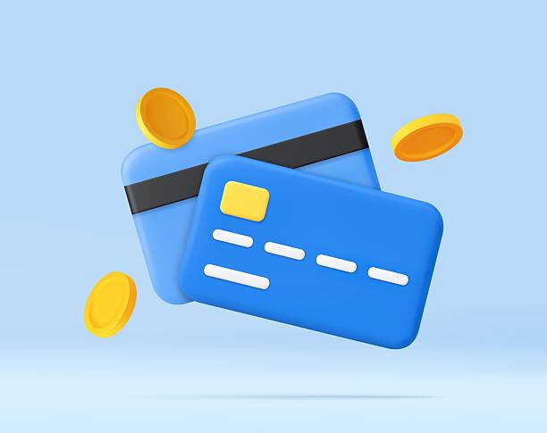 istock 3d Online Payment Concept with Credit Cards and Coins. 2237052800