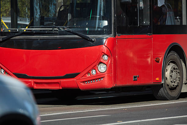 Bus for public transportation on city streets.