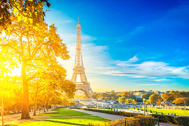 istock eiffel tour and from Trocadero, Paris 2237061795