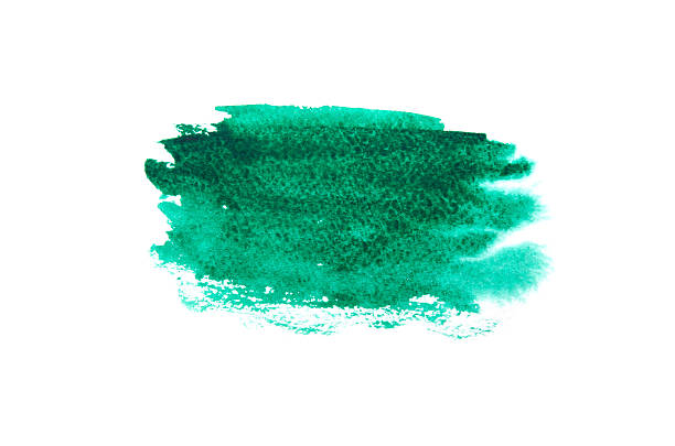 istock Green brush stroke isolated on background 2237064492