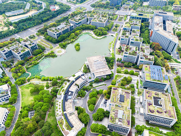 istock Aerial view of modern ecological city 2237067834