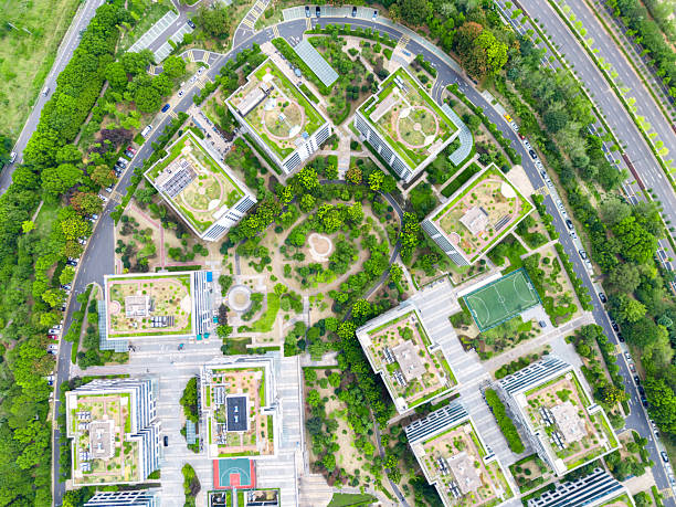 istock Aerial view of modern ecological city 2237067938
