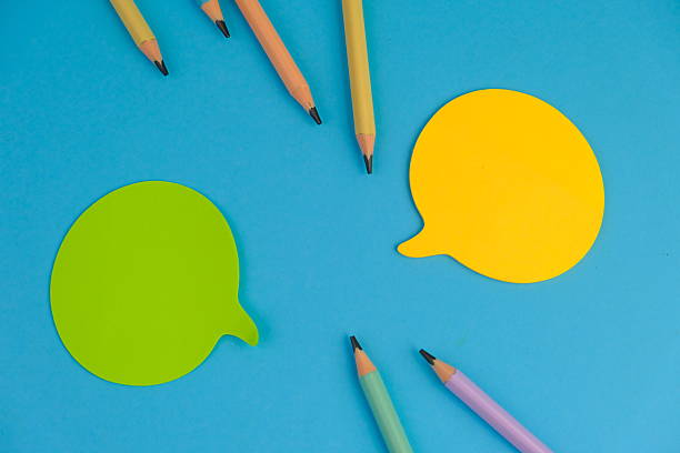 istock sticky note with no word as a template for text space concept. business concept 2237069624