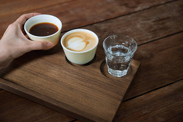 Coffee Tasting Experience with Espresso, Latte, and Soda Water