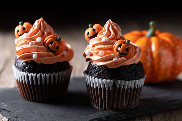 istock Halloween cupcakes with Halloween sprinkles 2237079288
