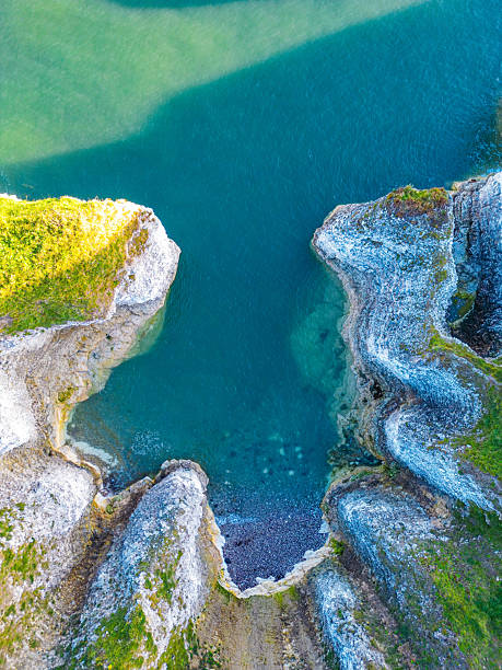 Beautiful nature of Mons Klint cliffs in Denmark