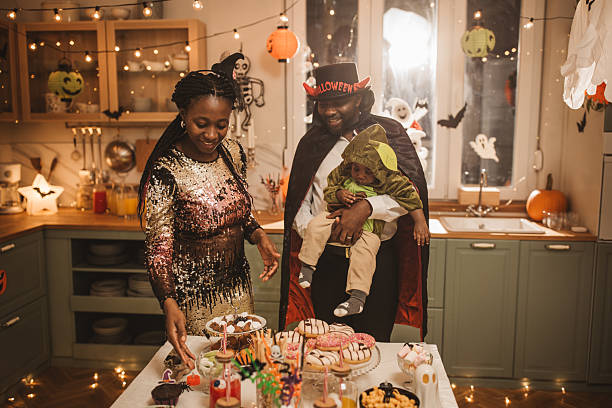 istock Halloween party at home 2237092507