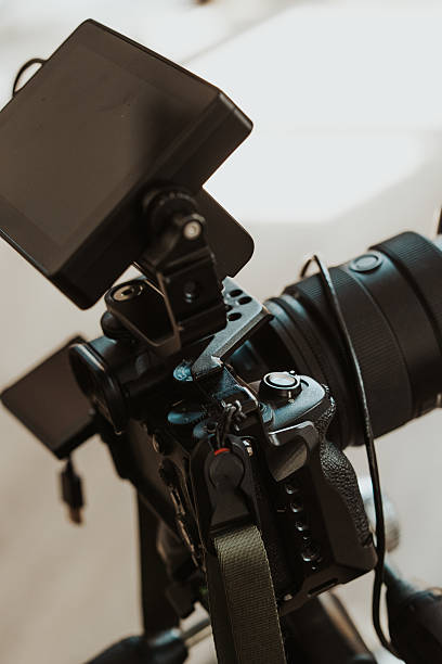 istock Digital camera setup for photography project in bright indoor location 2237093275