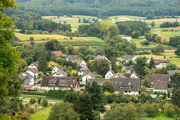 istock Panoramic view of the Ehrenstetten district in Ehrenkirchen 2237093795
