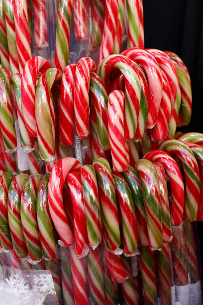 istock Colorful striped candy canes for Christmas 2237099187