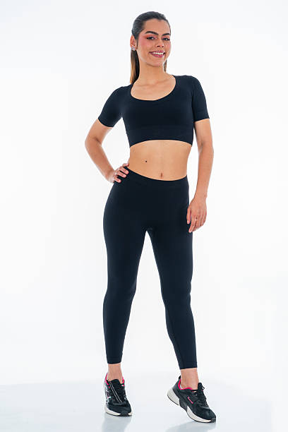 istock Model wearing sportswear in a white studio background 2237099836