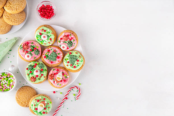 istock Festive Christmas decorated crumble cookies 2237106970