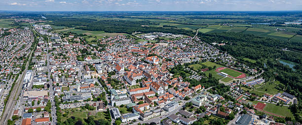 istock Aerial view around the city Dillingen 2237111468