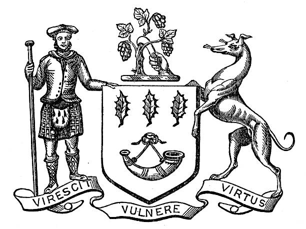 Heraldry coat of arms emblem: Sir James Horn Burnett