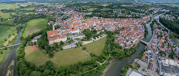 istock Aerial panoramic view around the city Donauworth 2237112881