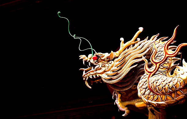 istock red-eyed flying Chinese dragon 2237116265