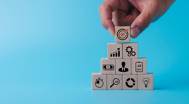 istock Business strategy development achieving revenue goals with targeted plans and objectives in a startup environment for upward growth 2237120294