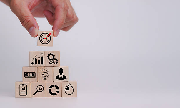 istock Strategic business development tracing revenue goals with targeted plans in a startup environment for upward growth 2237120296