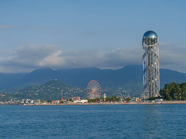 Seaside Cityscape Featuring Batumis Iconic Towers. High quality photo