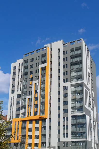 istock Close-up of a modern high-rise building 2237128565