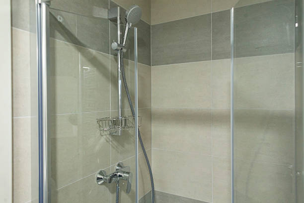 istock An Elegant Shower Space Featuring Glass Panels and Modern Fixtures 2237129977
