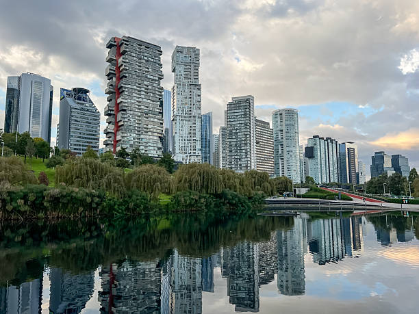 istock Santa fe skyline in mexico view from la mexicana 2237144294