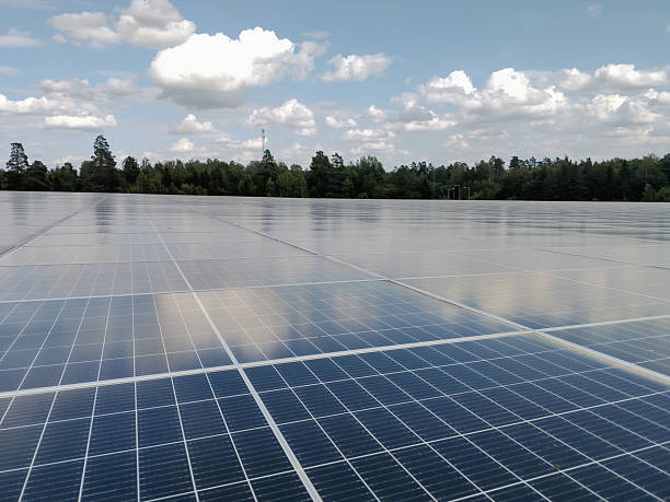 istock Close up of solar panels 2237144425