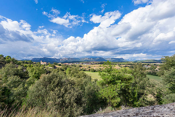 Montmajor views during Auutumn, nice afternoon with clouds.