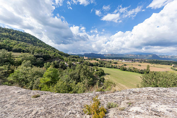 istock Montmajor views during Auutumn, nice afternoon with clouds. 2237191009