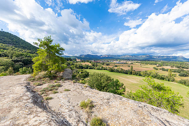 istock Montmajor views during Auutumn, nice afternoon with clouds. 2237191011