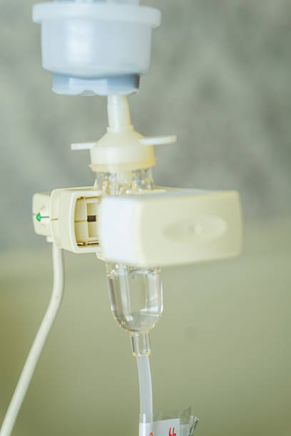 istock IV Drip Chamber with Flow Regulator in Hospital 2237192643