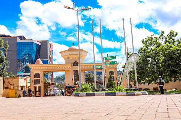 The main entrance gate of the Old Kampala Mosque, also known as the Uganda National Mosque, is seen in Kampala, Uganda, . The mosque is one of the largest in East Africa and a prominent religious and cultural landmark.