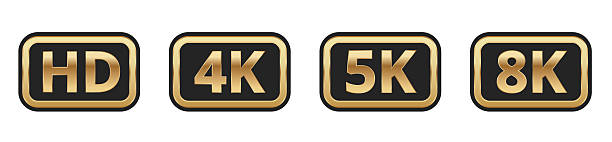 istock Hd 4k 5k 8k gold icons displaying video resolution standards 2237203256
