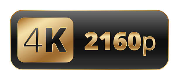 istock Elegant black and gold 4k 2160p icon for ultra high definition resolution 2237207967