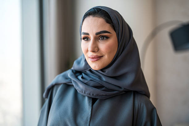 istock Elegant Arabic Woman in Modern Home Setting 2237212553